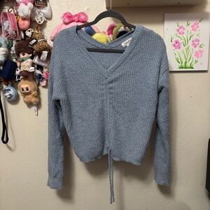 NWT Jessica Simpson Baby Blue Fuzzy Sweater Sz Large